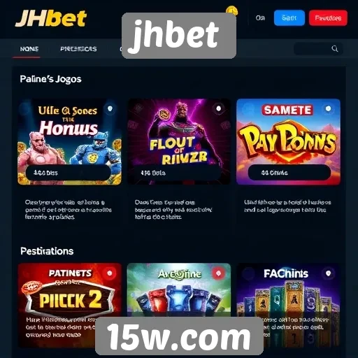 Análise das funcionalidades do site de jogos jhbet